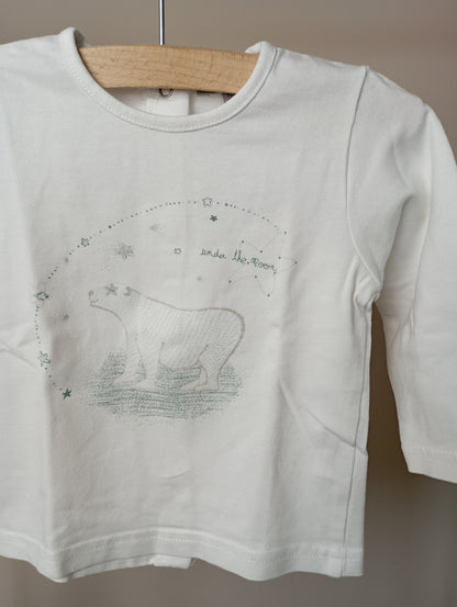 Longsleeve met beer 9m Grain de blé