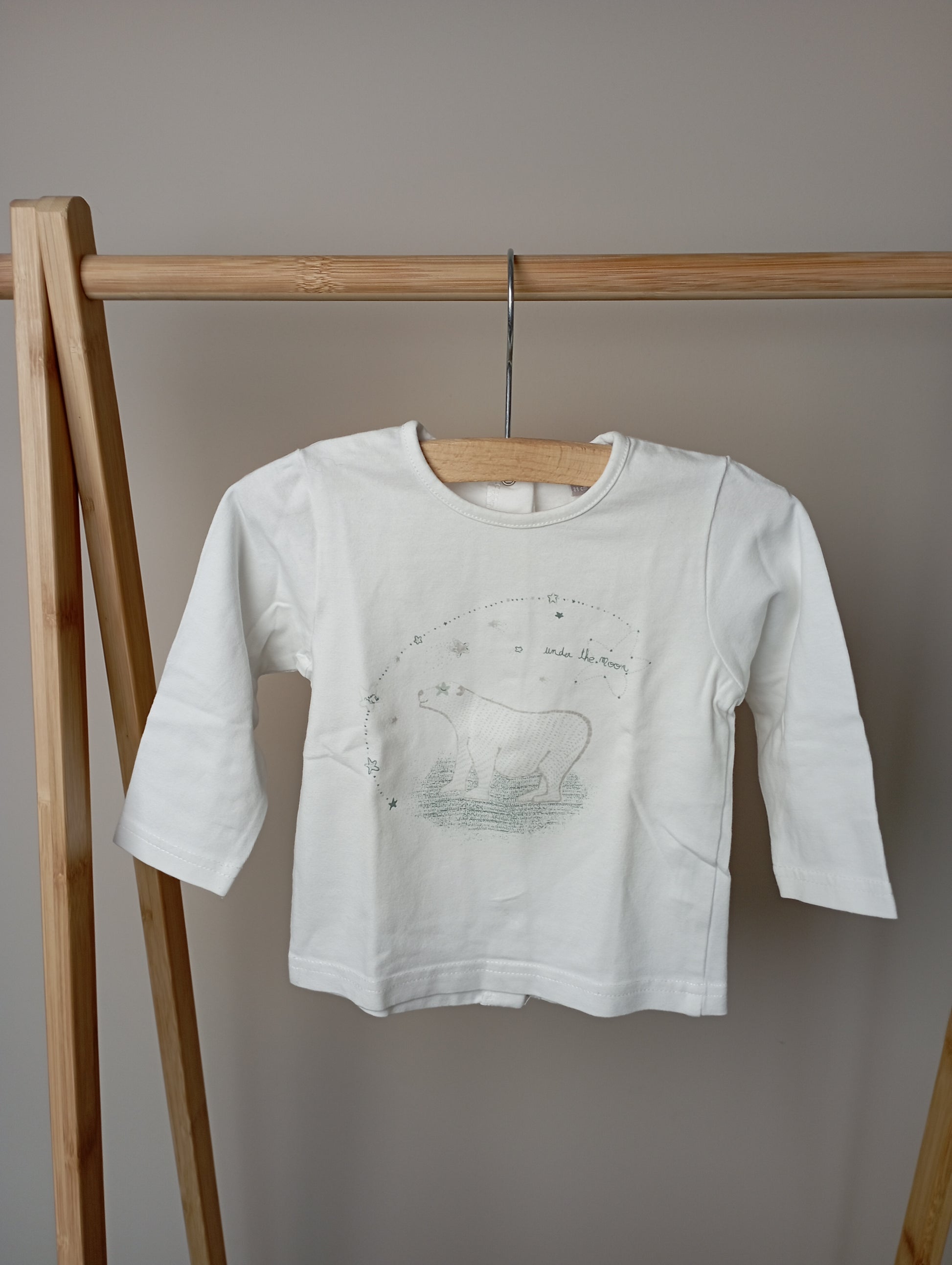Longsleeve met beer 9m Grain de blé