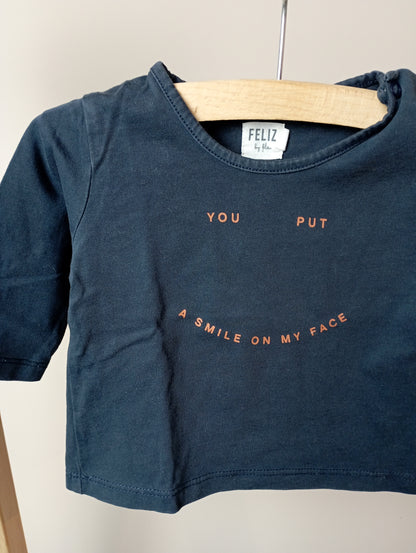 Longsleeve "You put a smile on my face" 3m Feliz by Filou