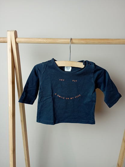 Longsleeve "You put a smile on my face" 3m Feliz by Filou