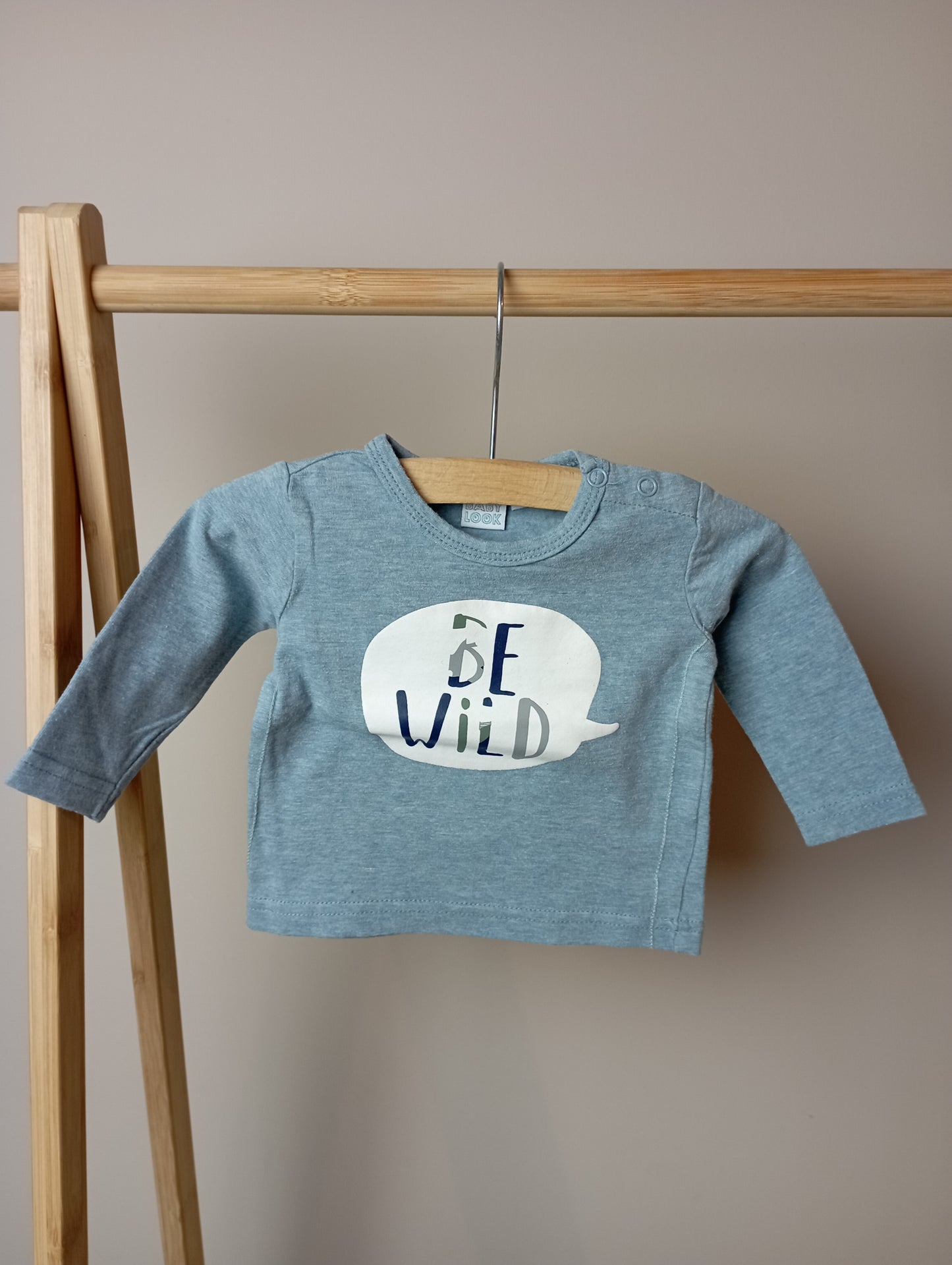 Longsleeve "Be wild" 50 Babylook