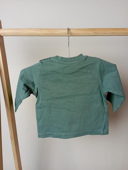 Longsleeve met krokodil 3m Vertbaudet