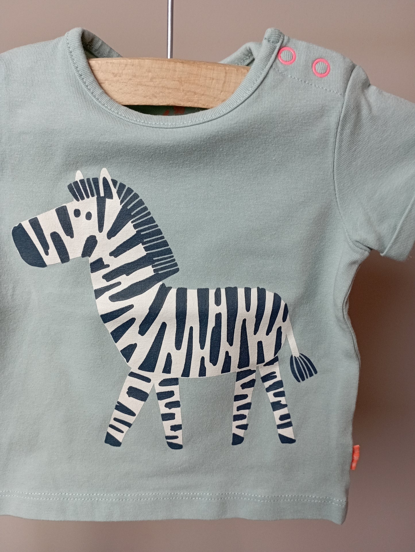 T-shirt met zebra 50 Hema