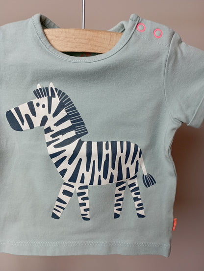 T-shirt met zebra 50 Hema