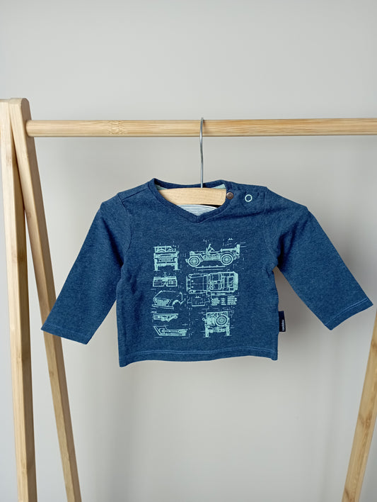 Longsleeve met auto's 56 Noppies