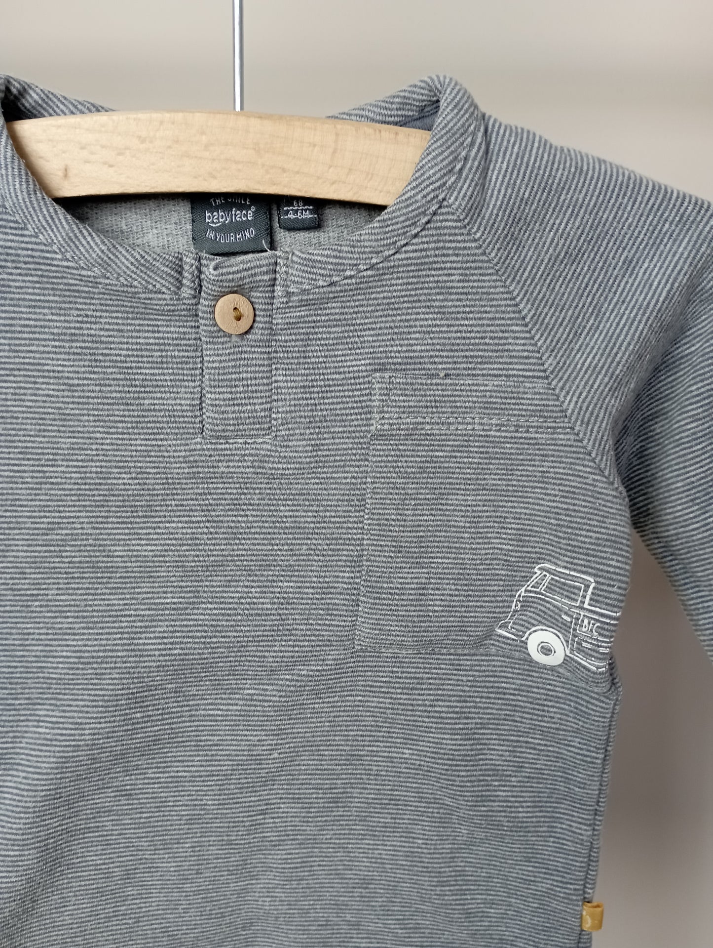 Longsleeve met vrachtwagen 68 Babyface