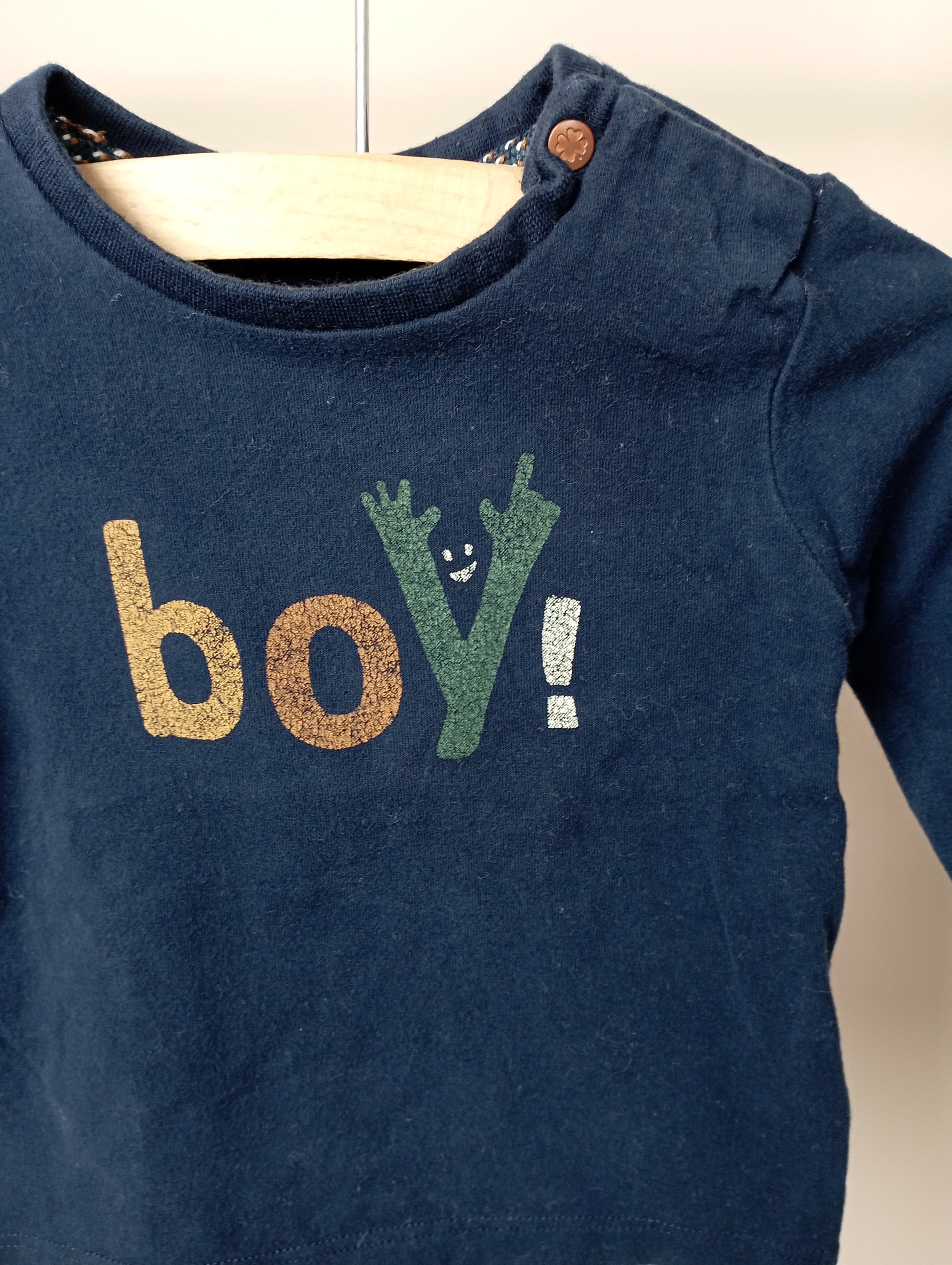 Longsleeve "Boy!" 62 Noppies