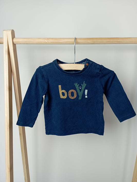 Longsleeve "Boy!" 62 Noppies