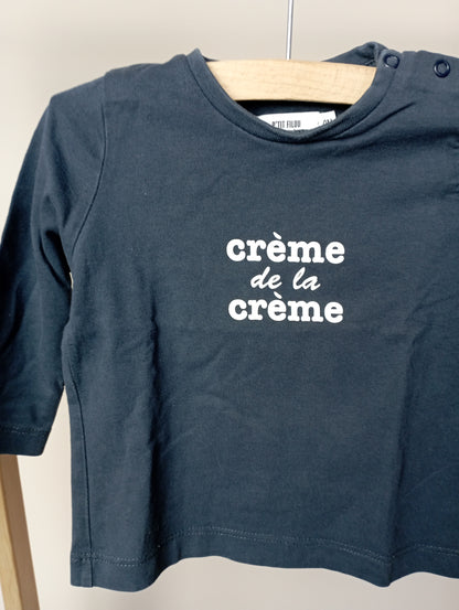 Longsleeve "Crème de la crème" 9m P'tit Filou