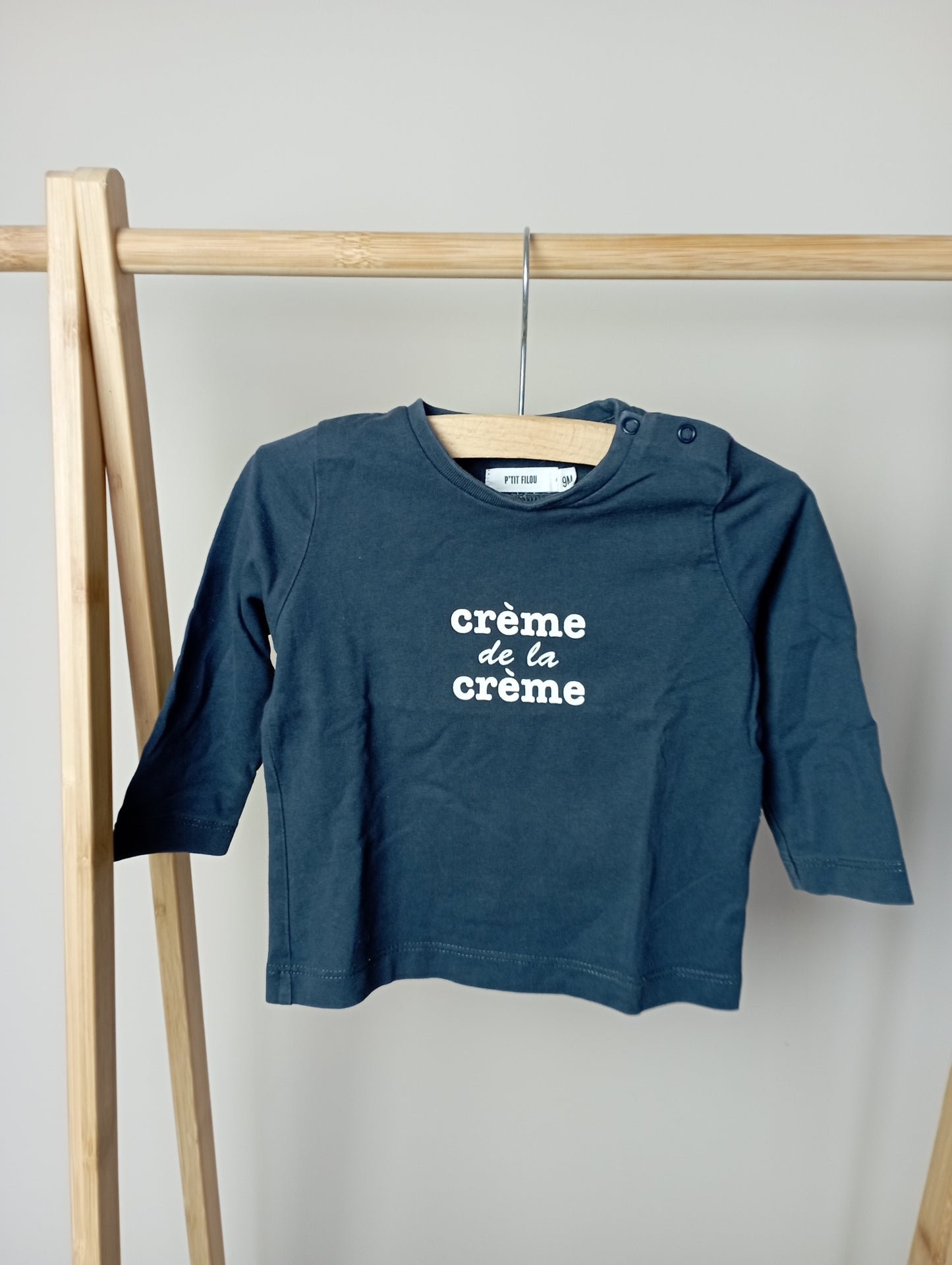 Longsleeve "Crème de la crème" 9m P'tit Filou