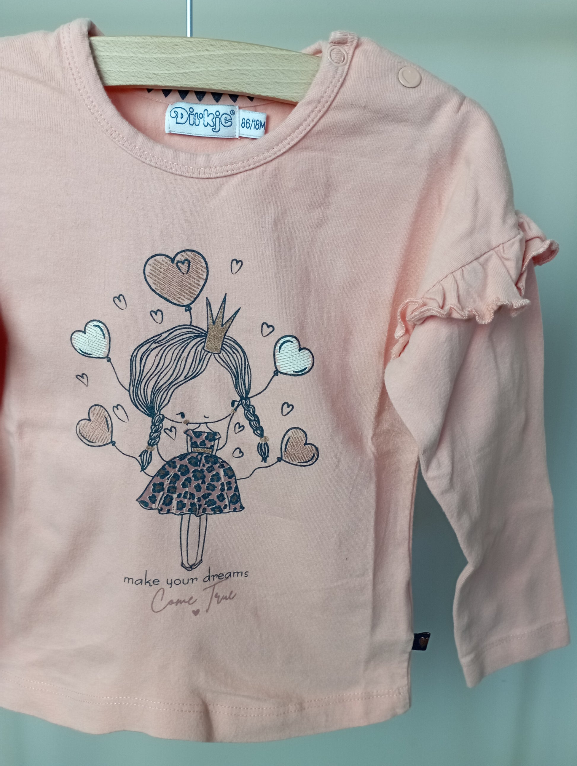 Longsleeve met prinses 86 Dirkje