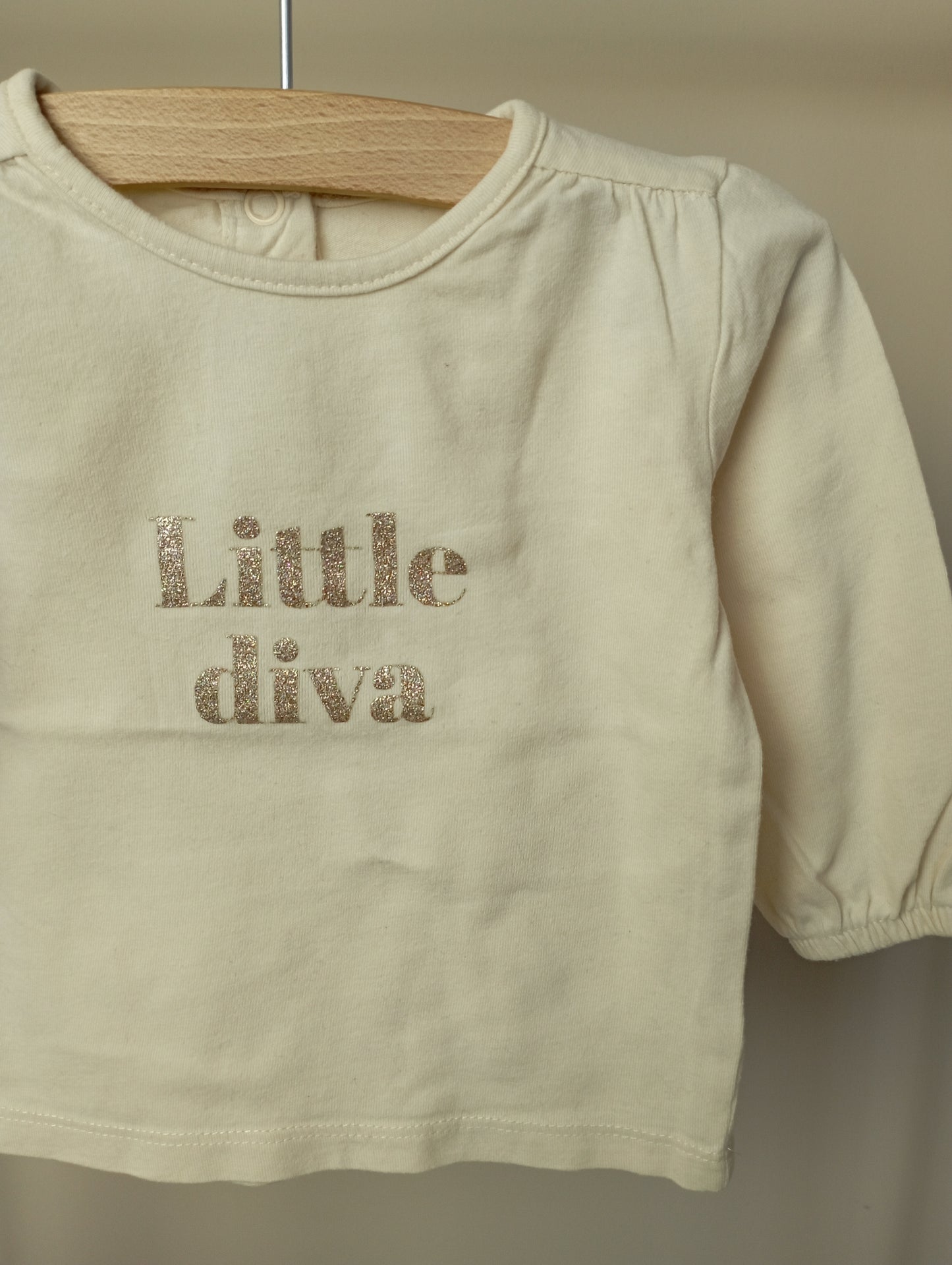 Longsleeve "Little diva" 68 Cuddles and smiles