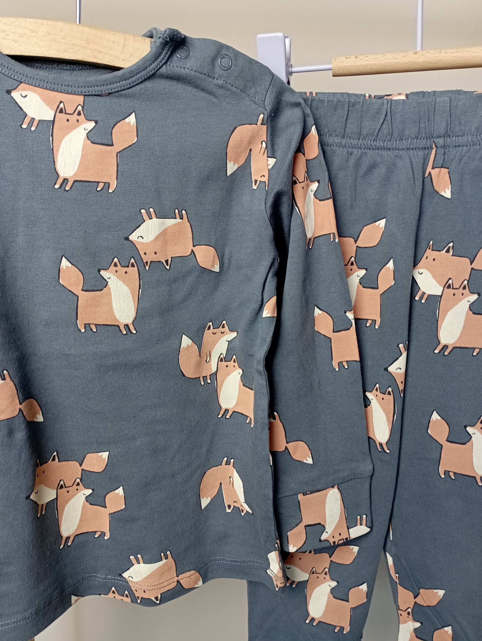 Pyjama met vossen 86/92 Hema
