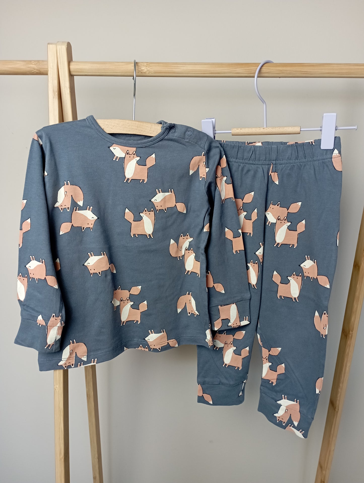 Pyjama met vossen 86/92 Hema