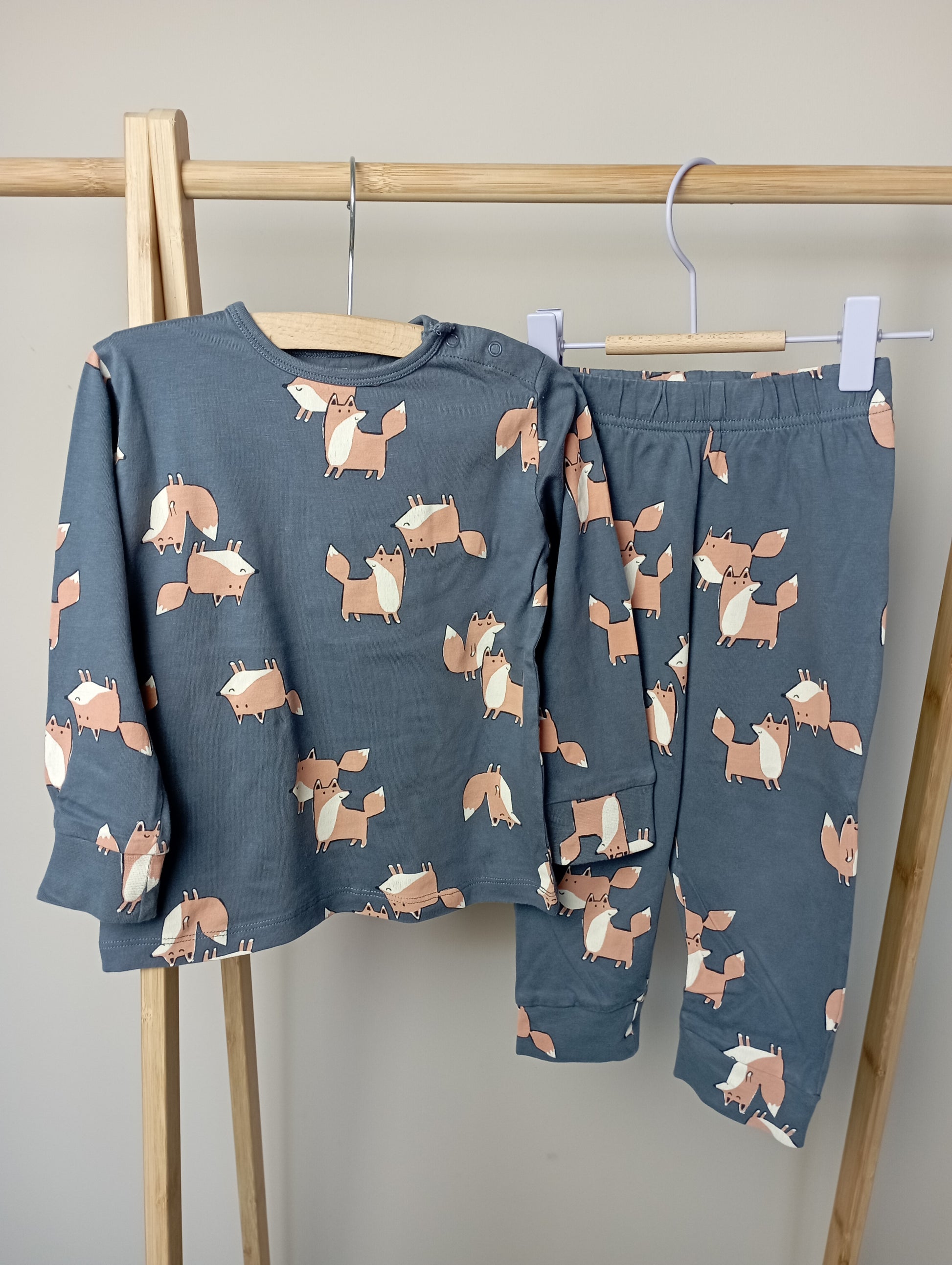 Pyjama met vossen 86/92 Hema
