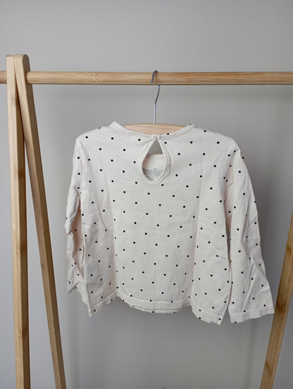 Longsleeve met strik 92 H&M