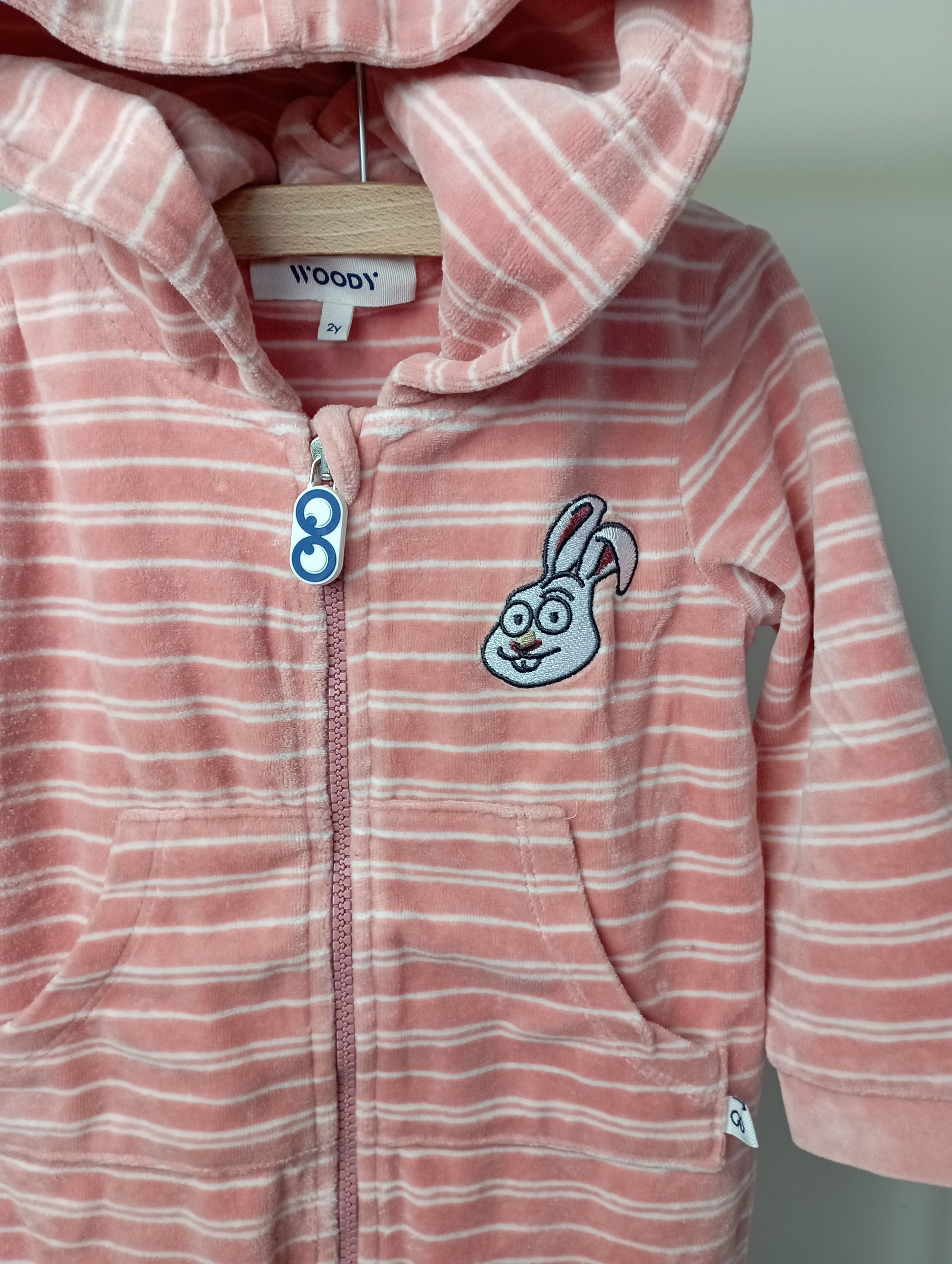 Zachte onesie met konijn 2y Woody