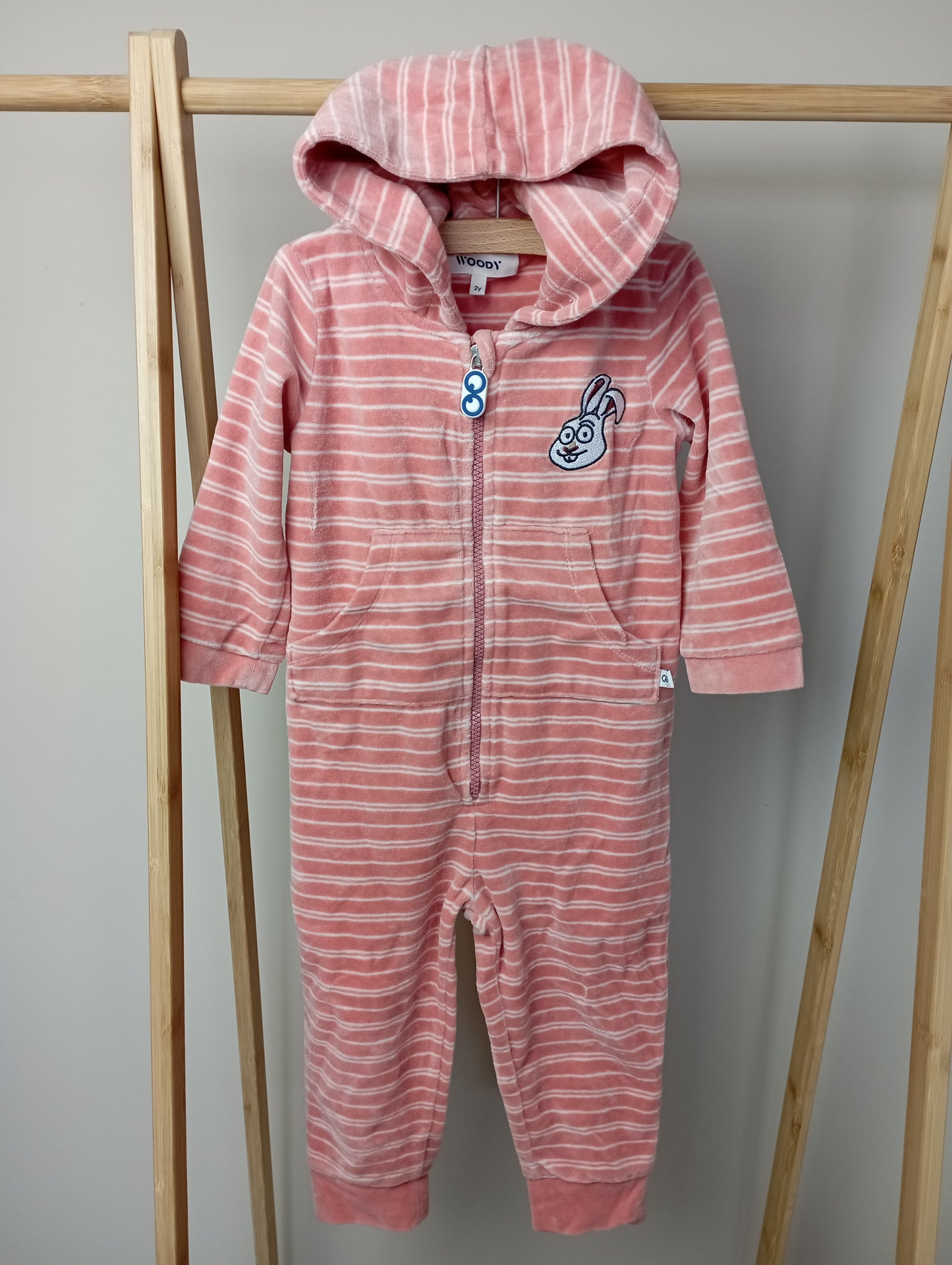 Zachte onesie met konijn 2y Woody