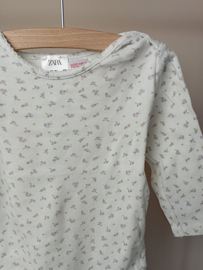 Romper met bloemetjes 92 Zara