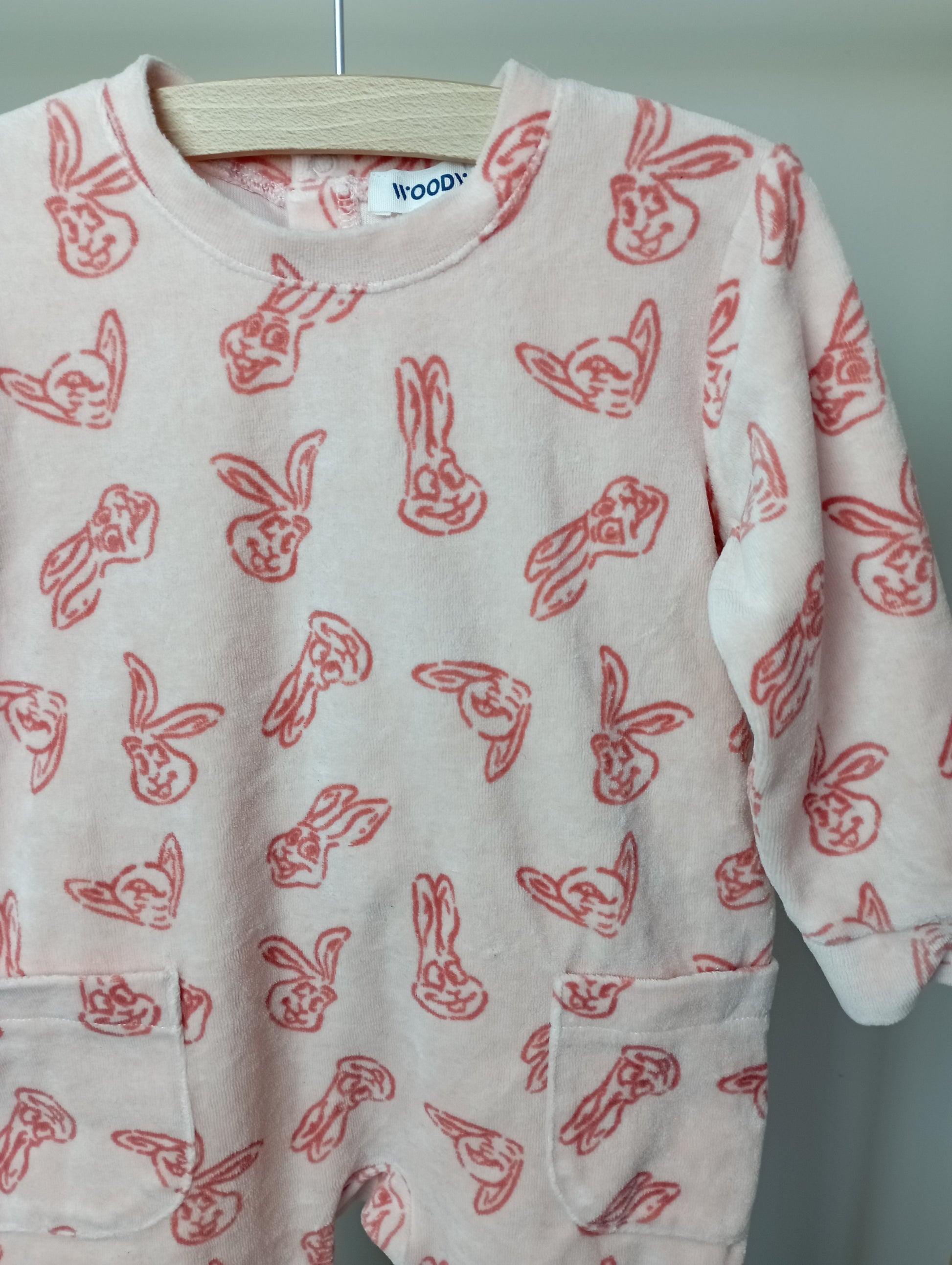 Zachte pyjama met konijntjes 80 Woody