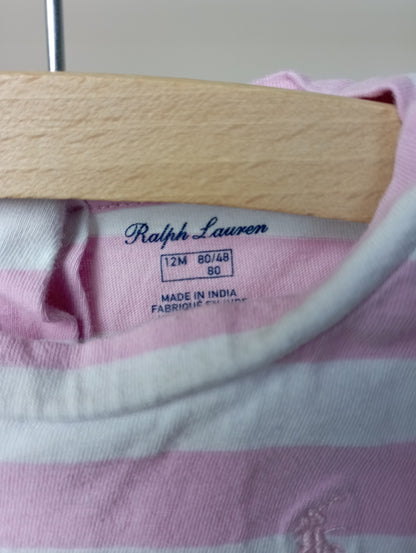 Shirtje met strepen 12m Ralph Lauren