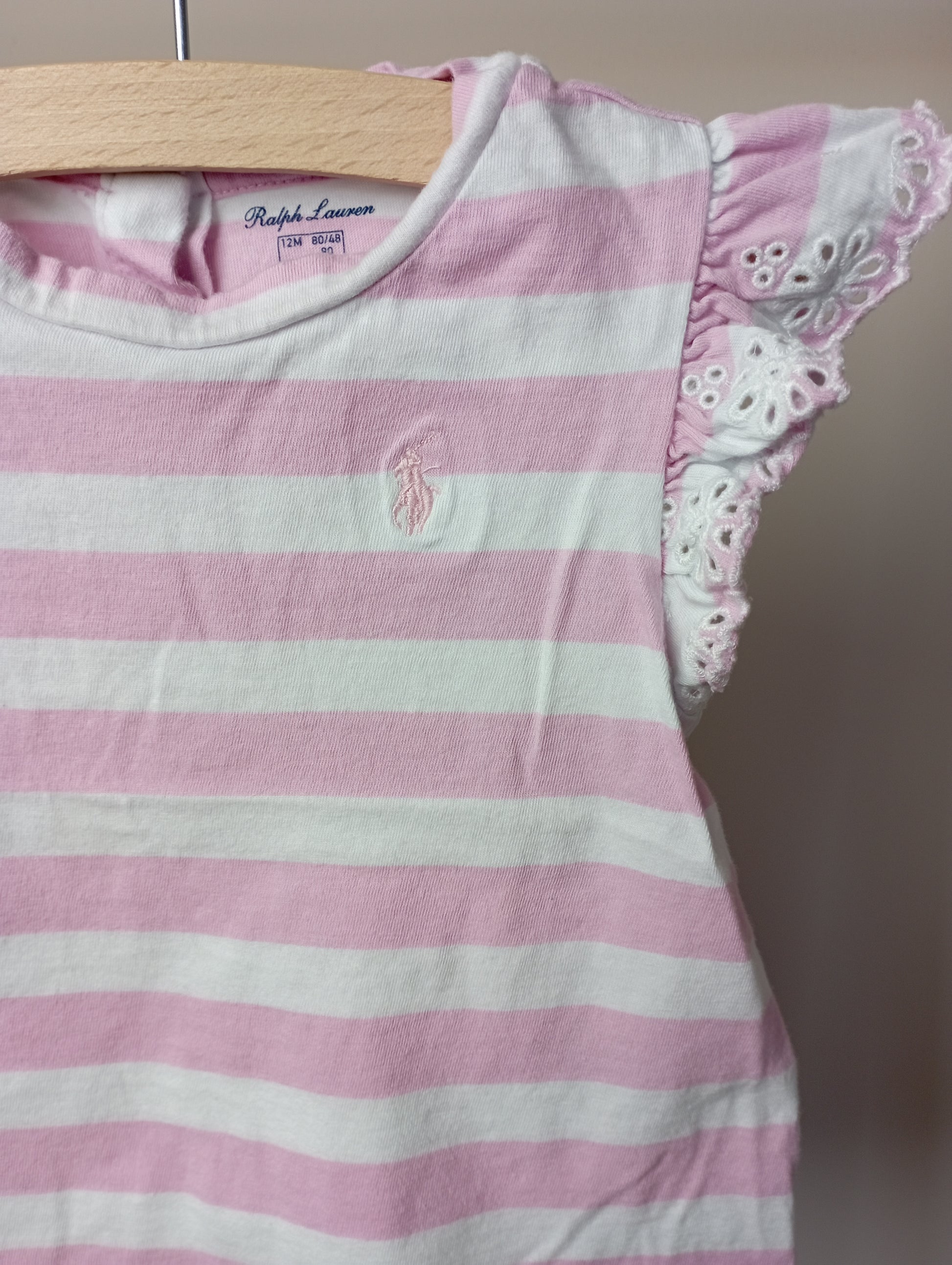 Shirtje met strepen 12m Ralph Lauren