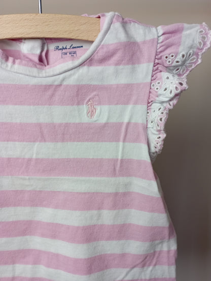 Shirtje met strepen 12m Ralph Lauren