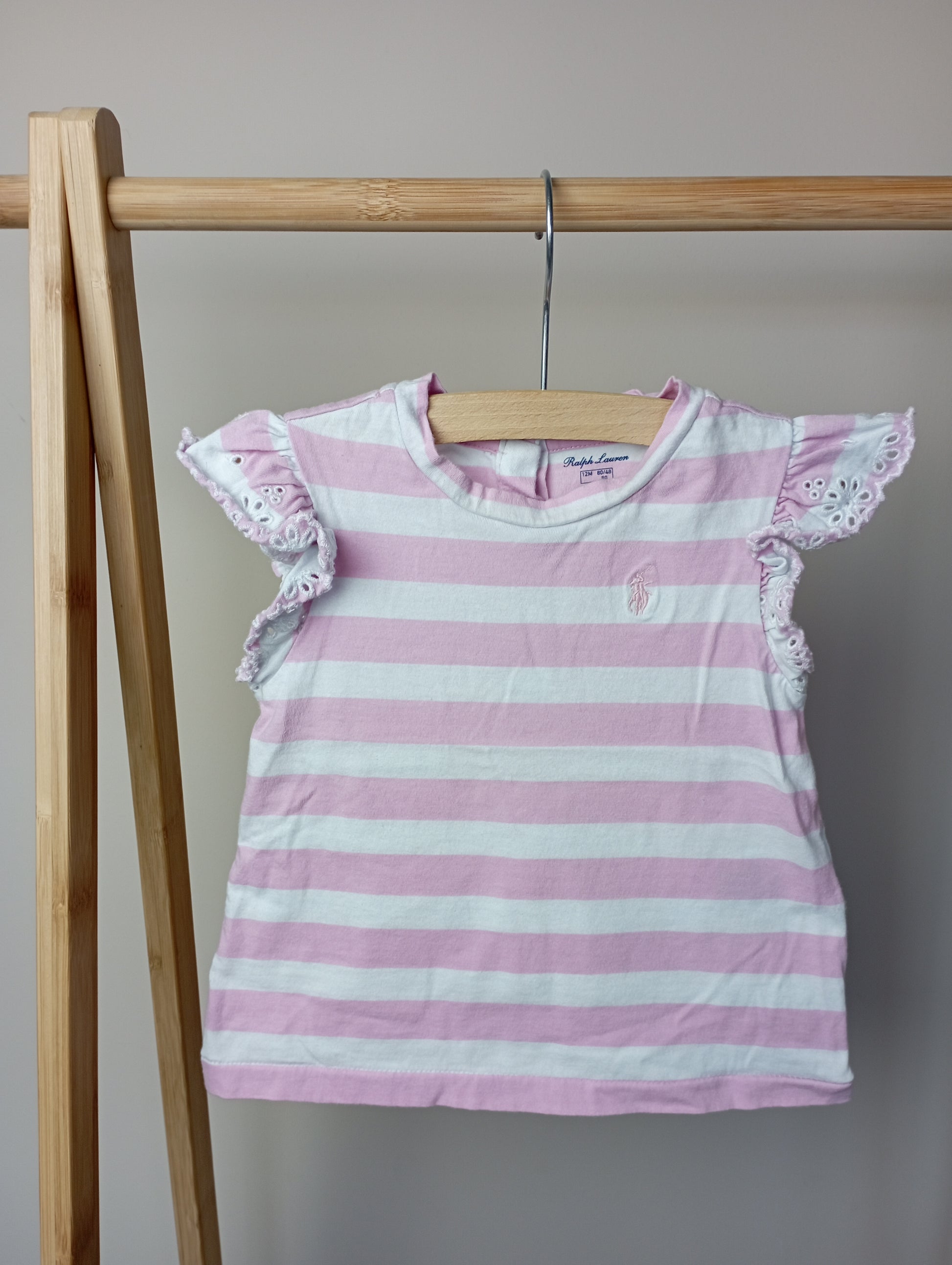 Shirtje met strepen 12m Ralph Lauren