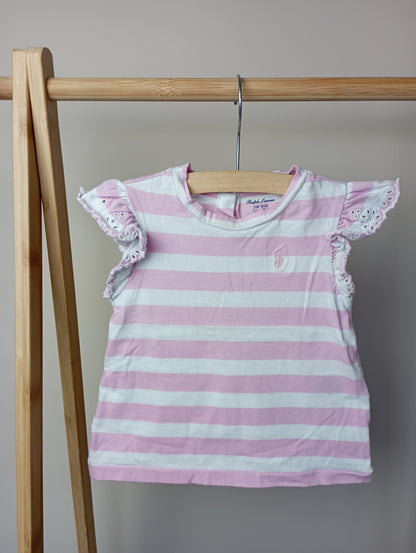 Shirtje met strepen 12m Ralph Lauren