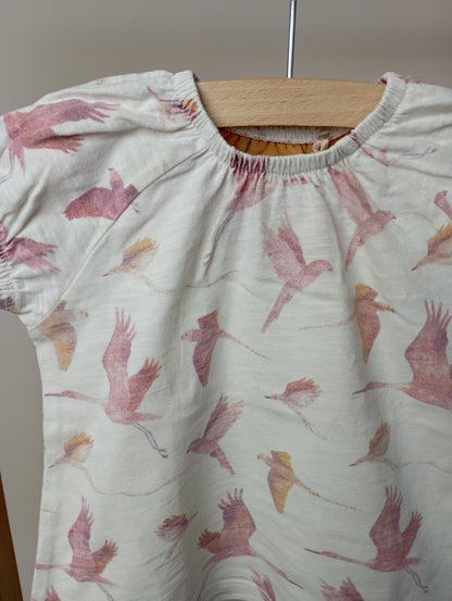 Shirtje met papegaaien 74 Noppies