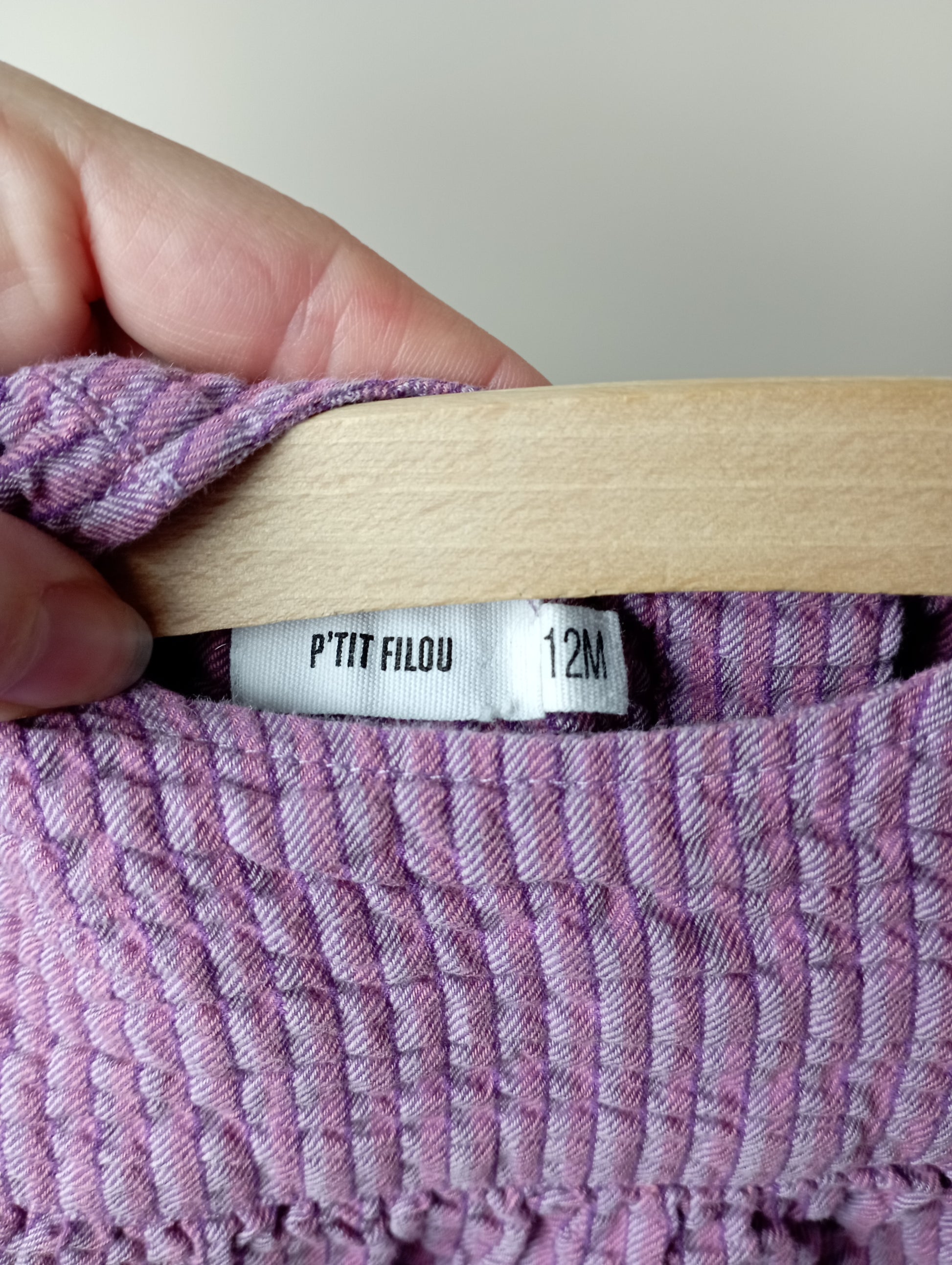 Stretchy bloesje 12m P'tit Filou