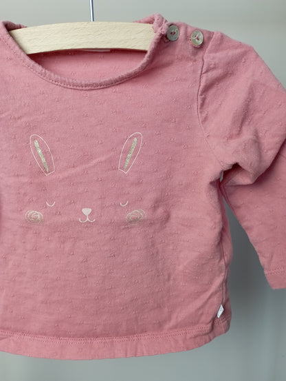 Longsleeve met konijntje 74 Noukie's