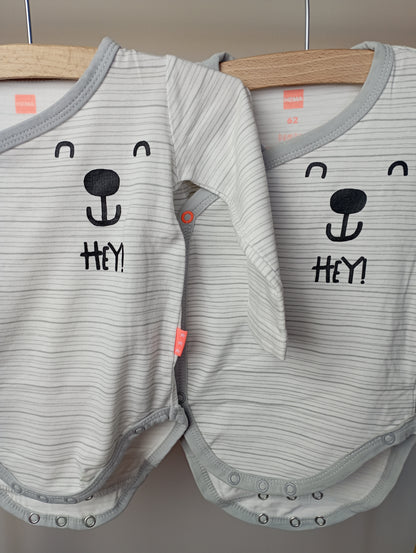 Setje rompers 62 Hema