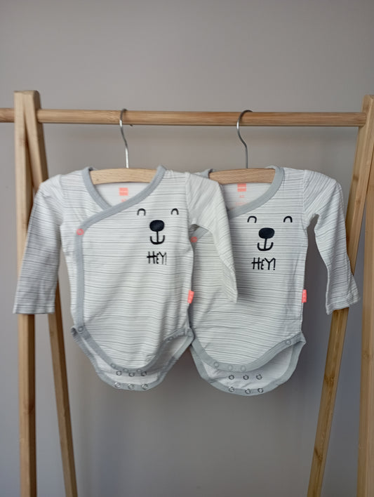 Setje rompers 62 Hema