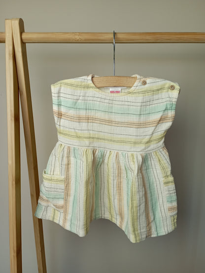 Luchtig jurkje met strepen 62 Zara