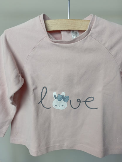 Shirt "Love" 6-9m Mayoral