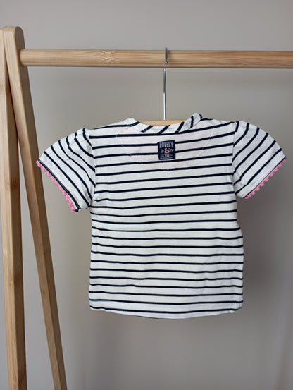 Shirt met flamingo 62 Feetje