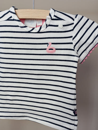 Shirt met flamingo 62 Feetje