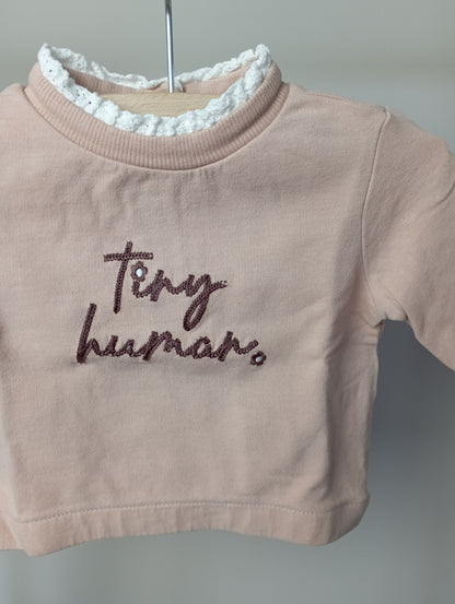 Trui "Tiny human" 50 Cuddles and smiles