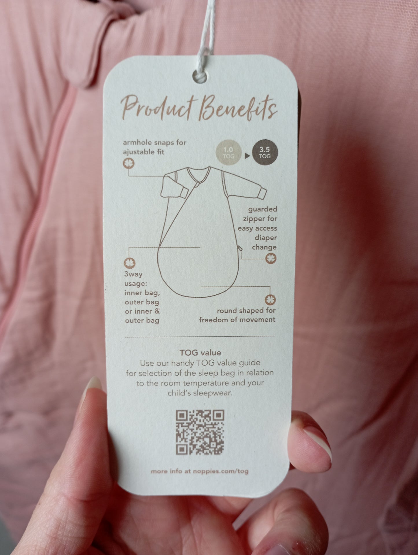 4 seizoenen slaapzak 110cm Noppies