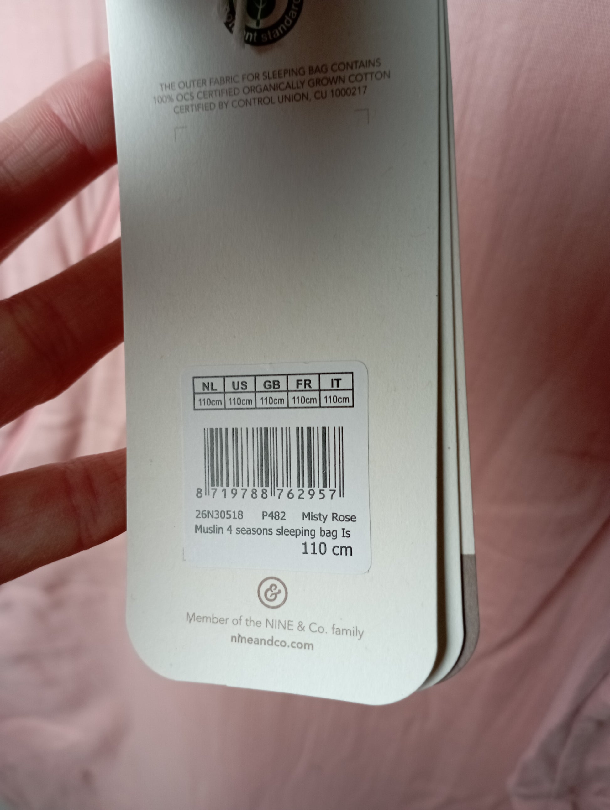 4 seizoenen slaapzak 110cm Noppies