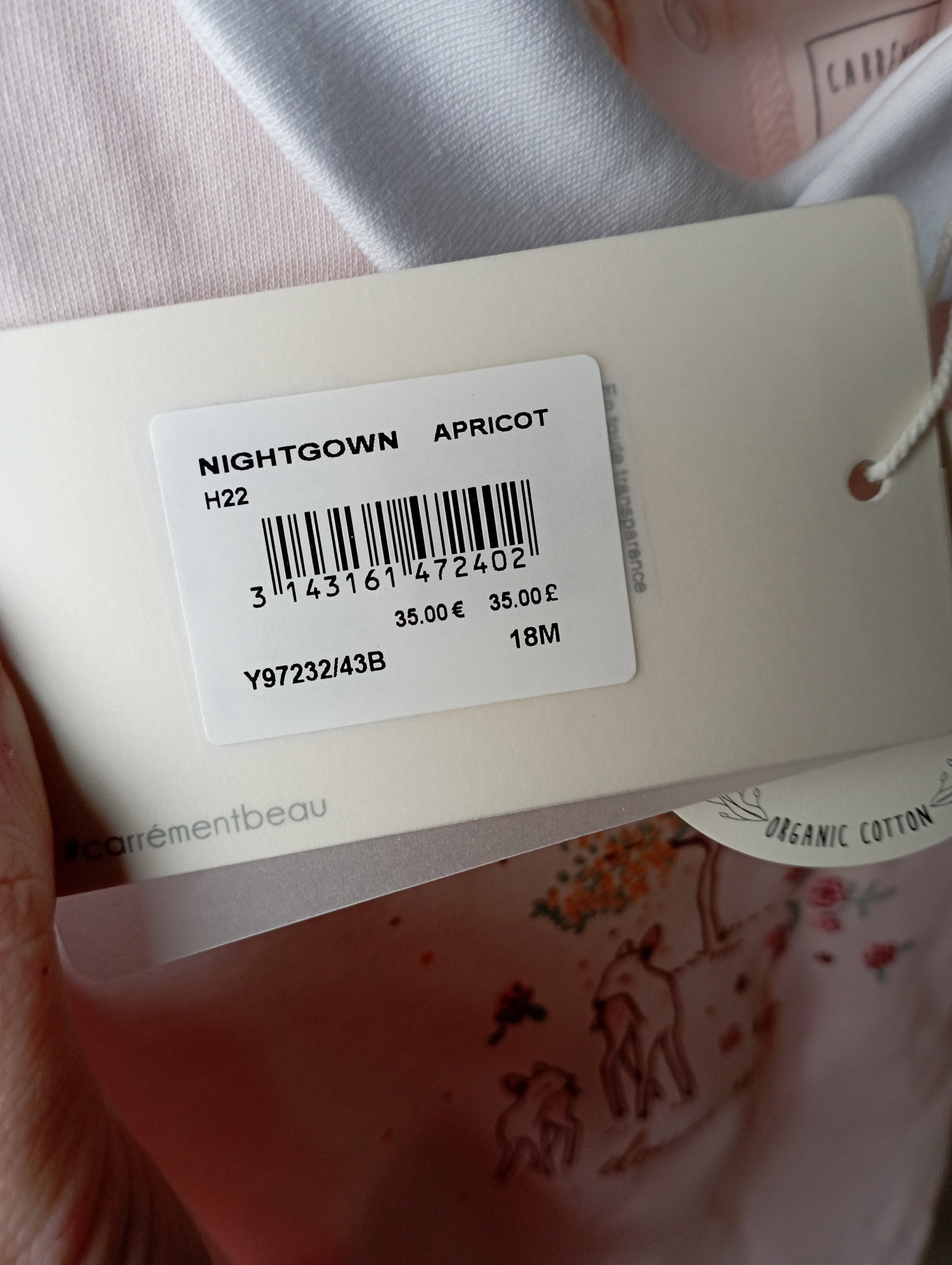 Pakje "Douce nuit" 18m Carrément Beau