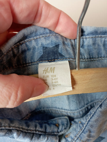Hemd met sterren 104 H&M