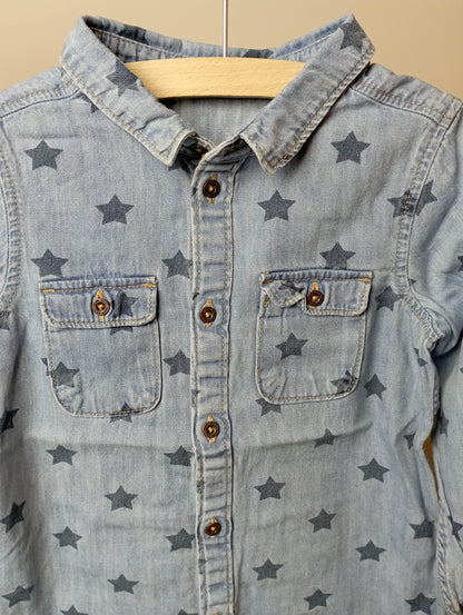 Hemd met sterren 104 H&M