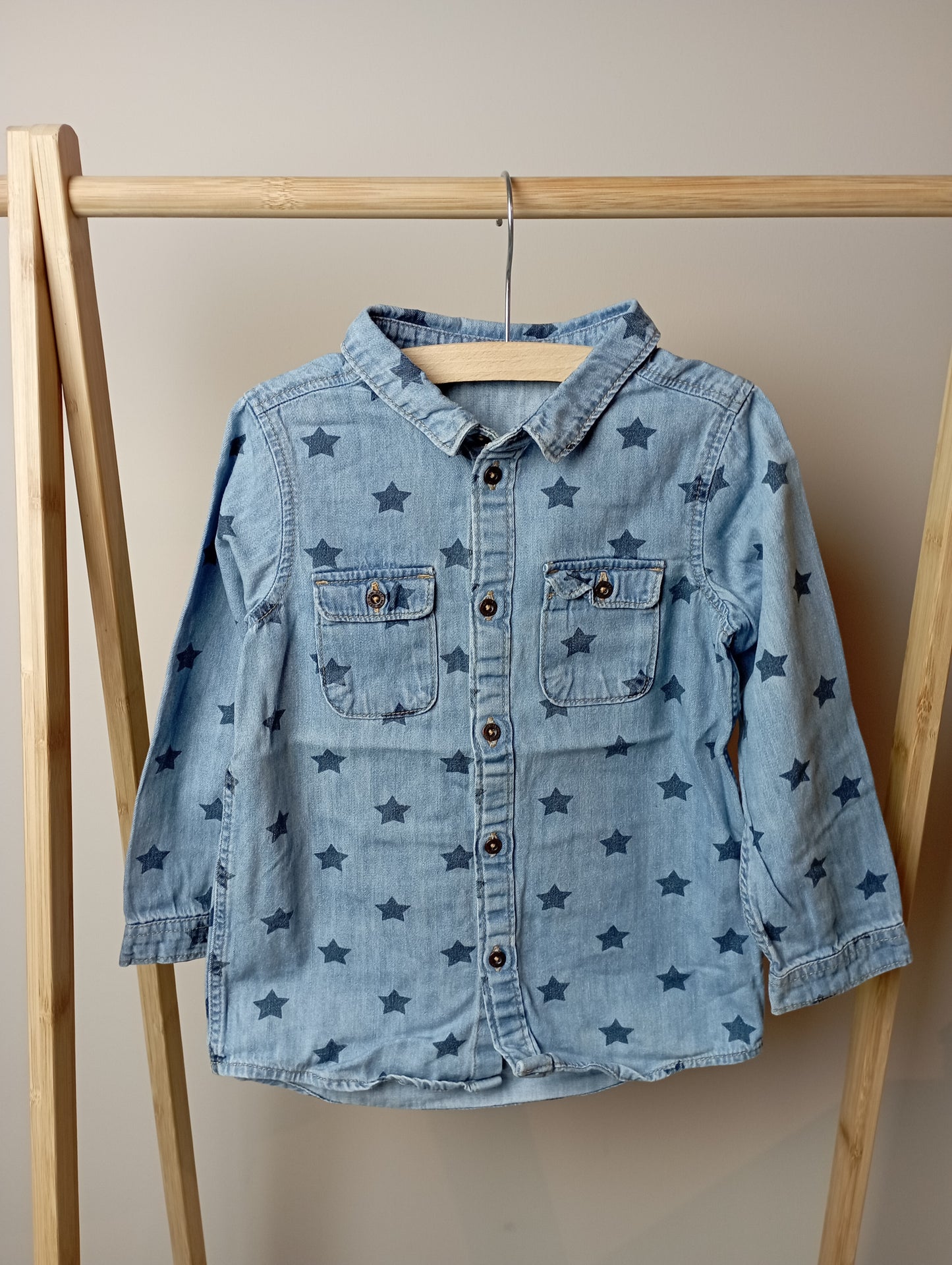 Hemd met sterren 104 H&M
