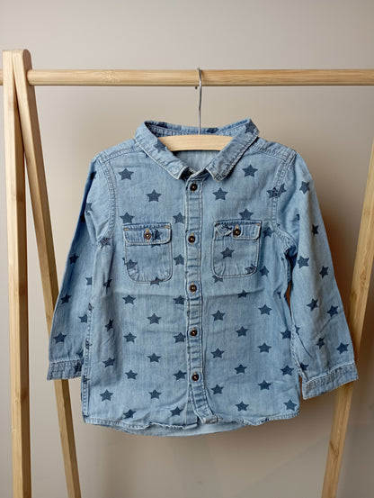 Hemd met sterren 104 H&M