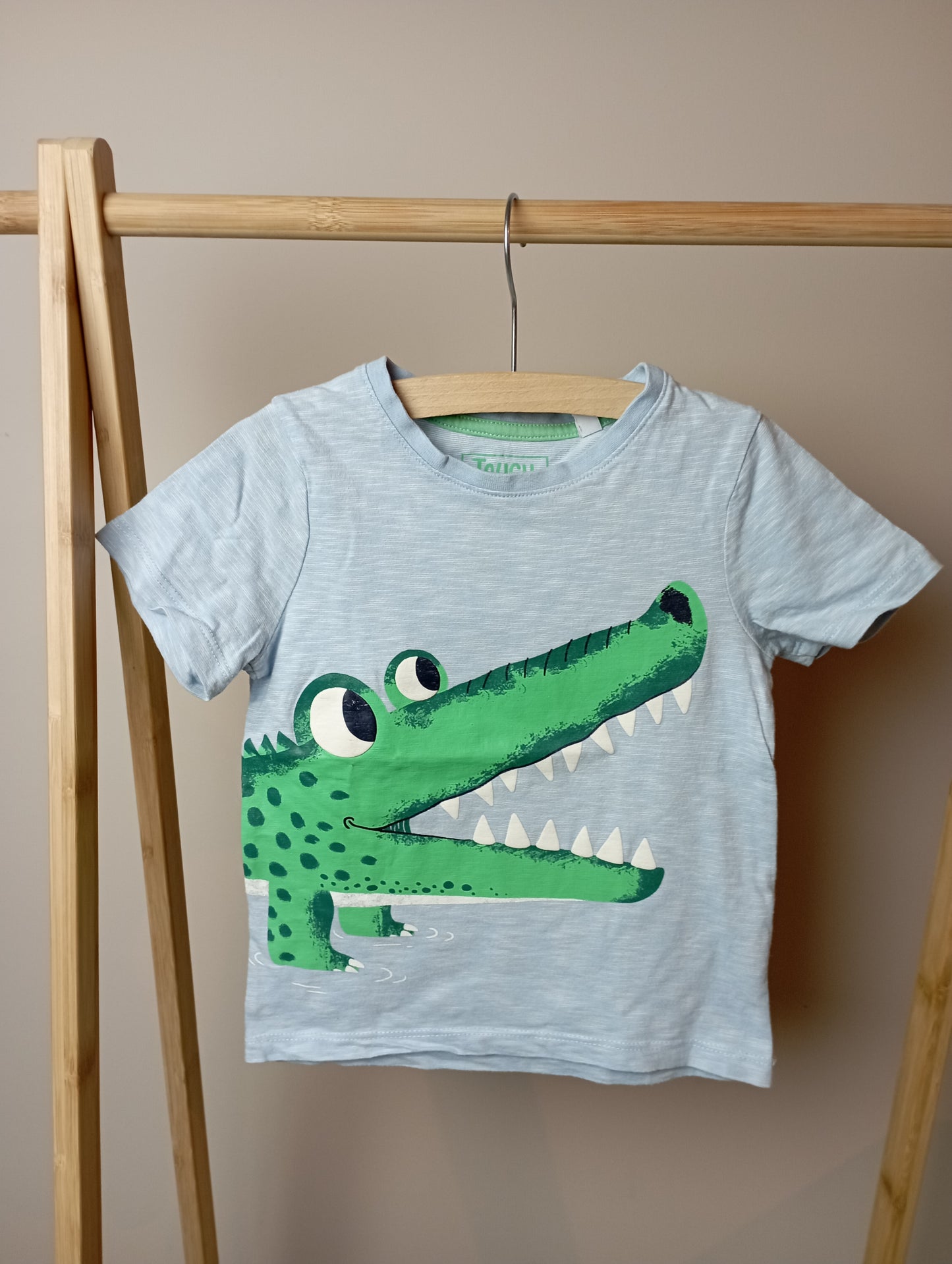 T-shirt met krokodil 104 C&A