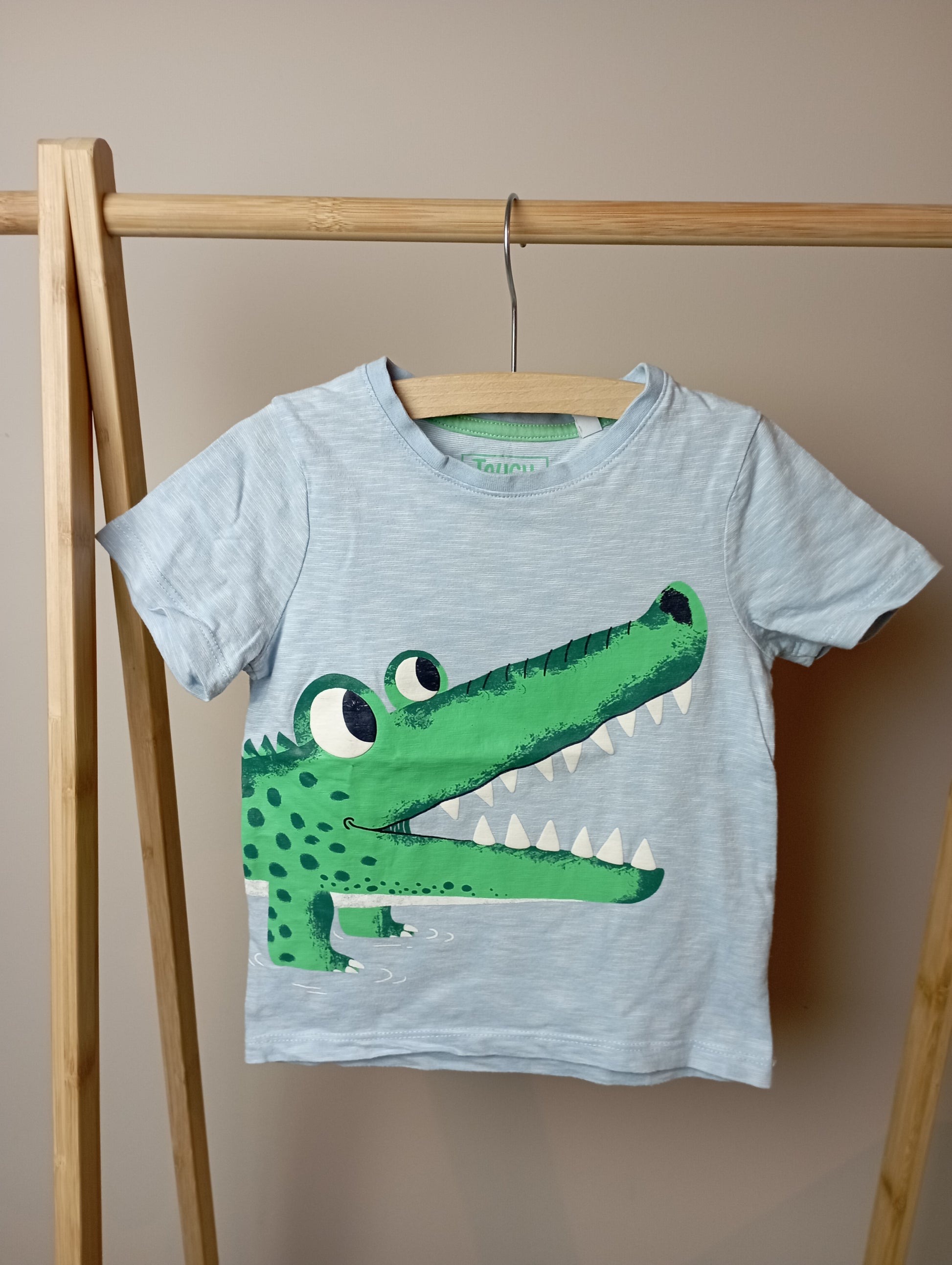 T-shirt met krokodil 104 C&A