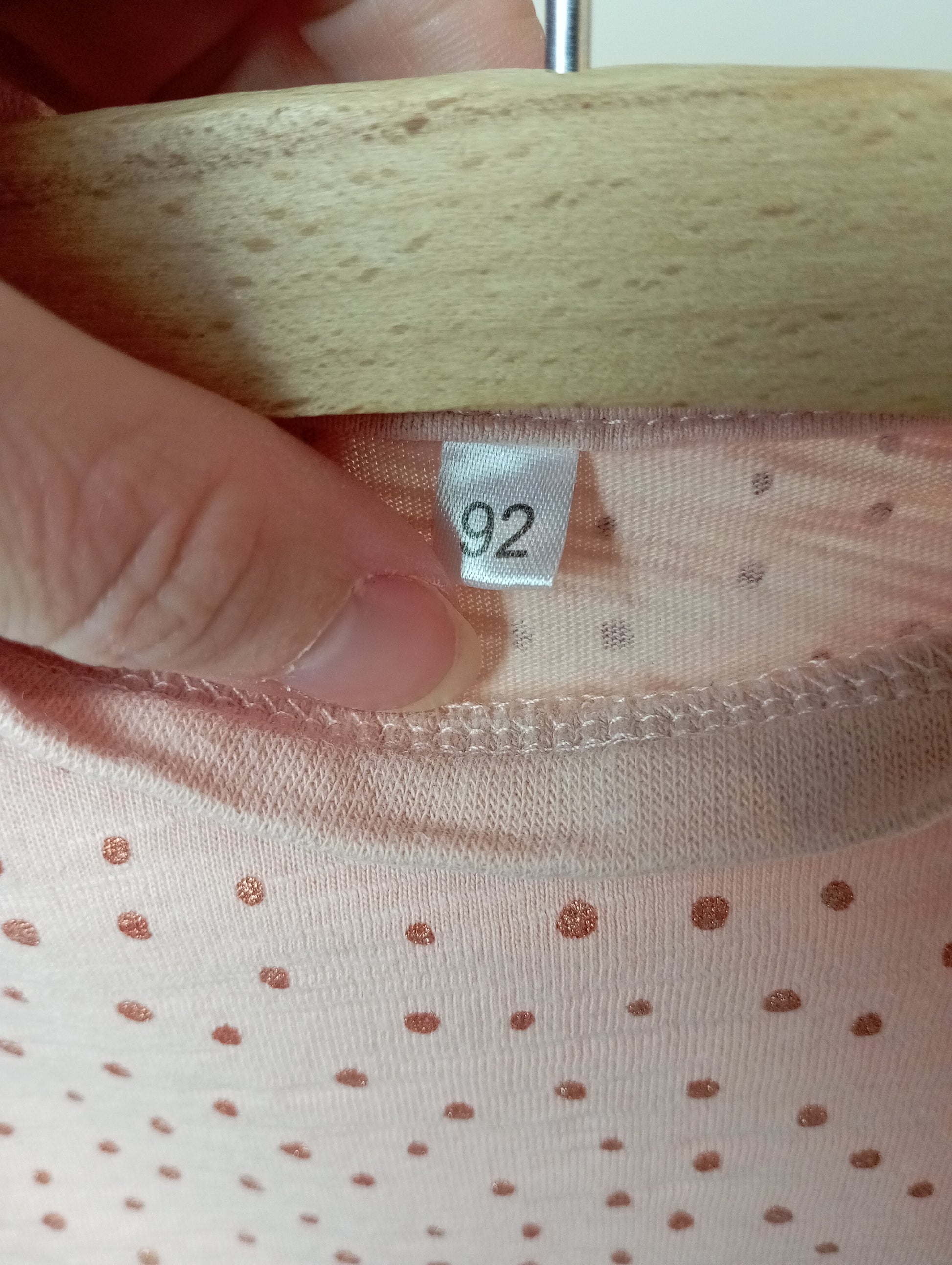 Longsleeve met glinsterende bolletjes 92 Zeeman