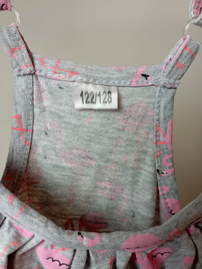 Salopette met flamingo's 122/128 Zeeman
